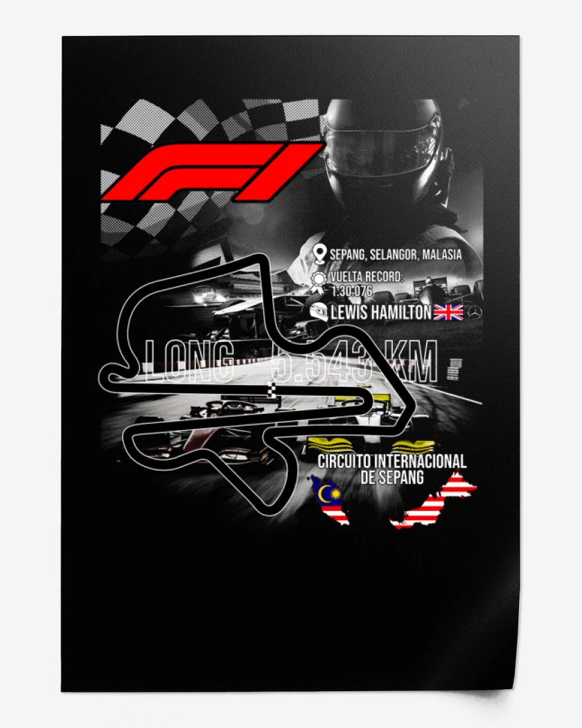 Print F1 Circuito de Sepang