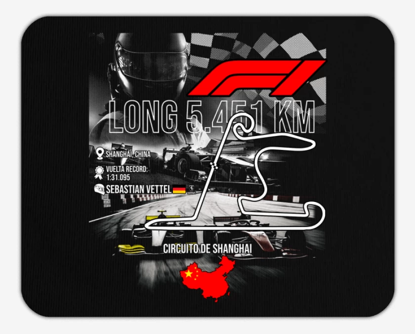 Mousepad F1 Circuito de Shanghai