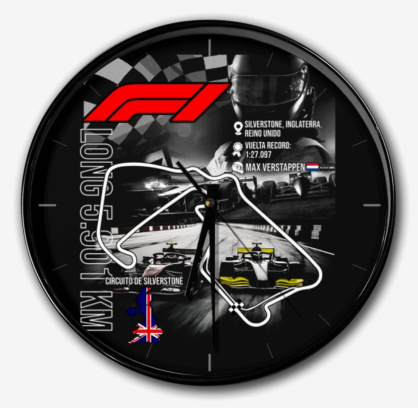 Reloj F1 Circuito de Silverstone