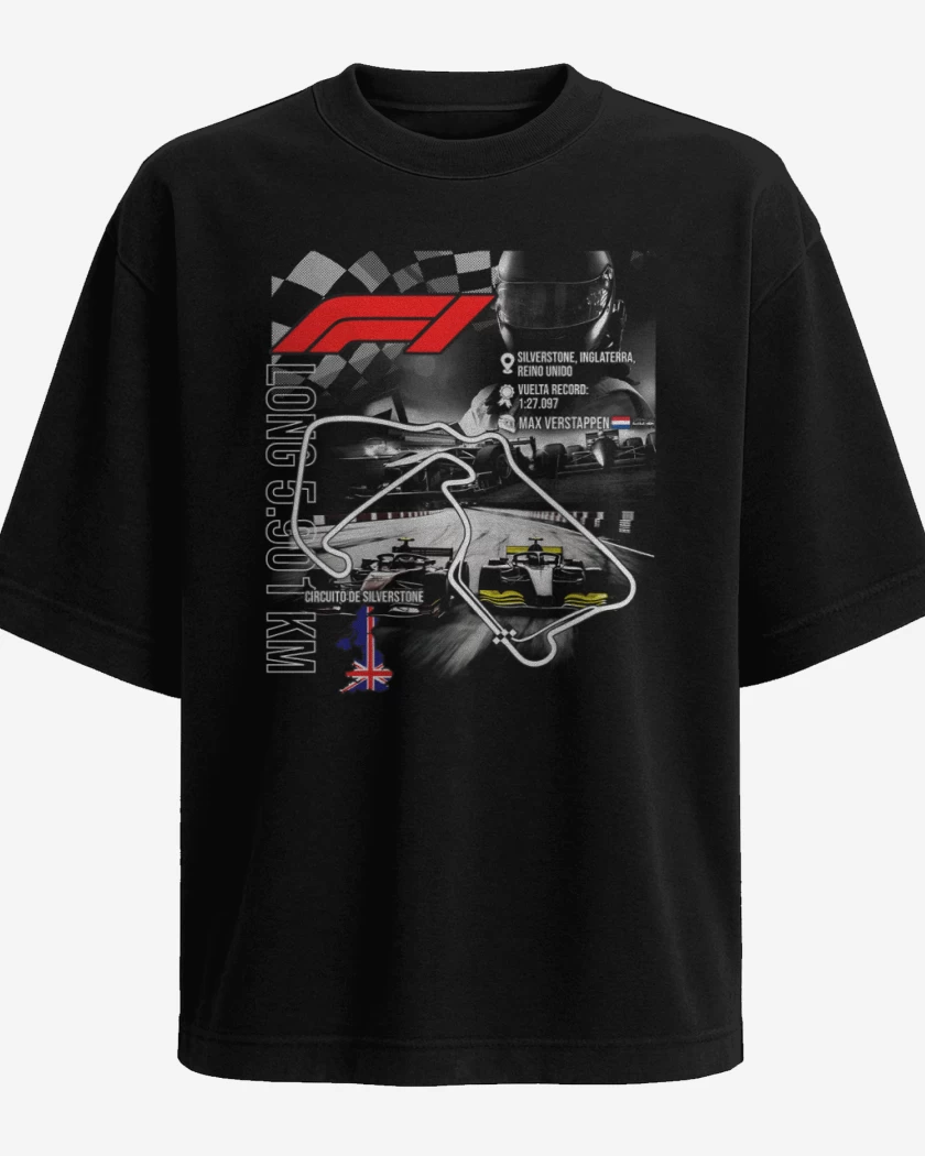 Polera Oversize F1 Circuito de Silverstone