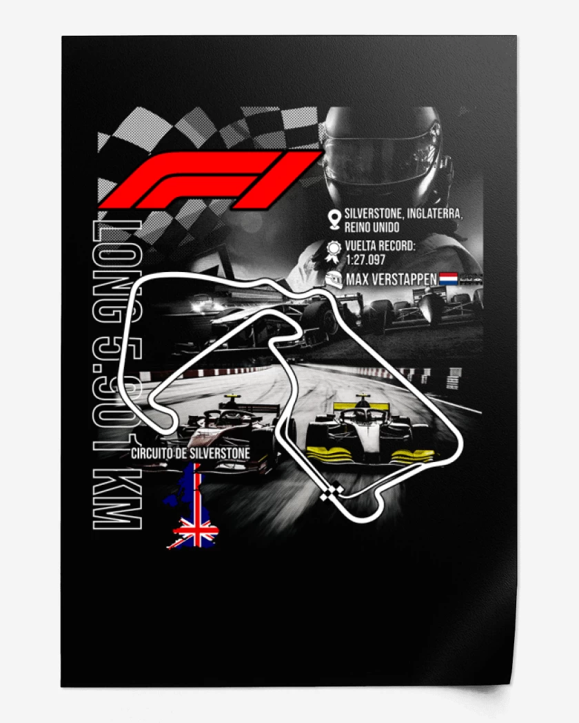 Print F1 Circuito de Silverstone