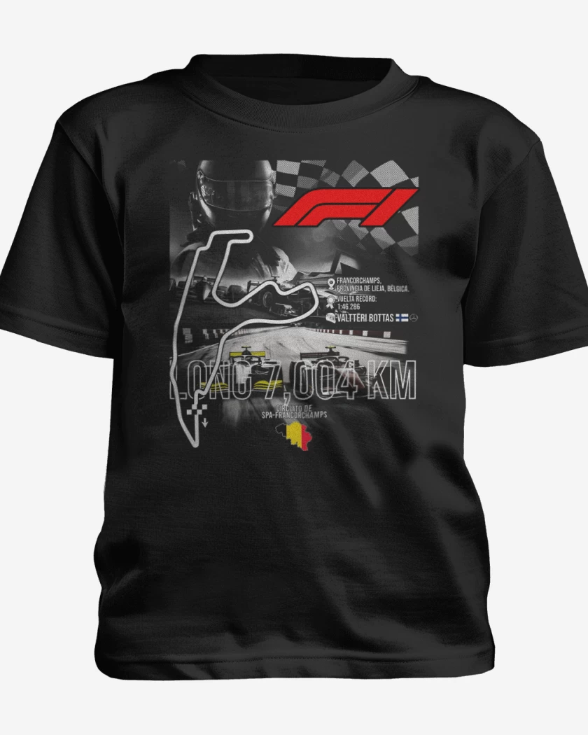 Polera de niño F1 Circuito de Spa-Francorchamps