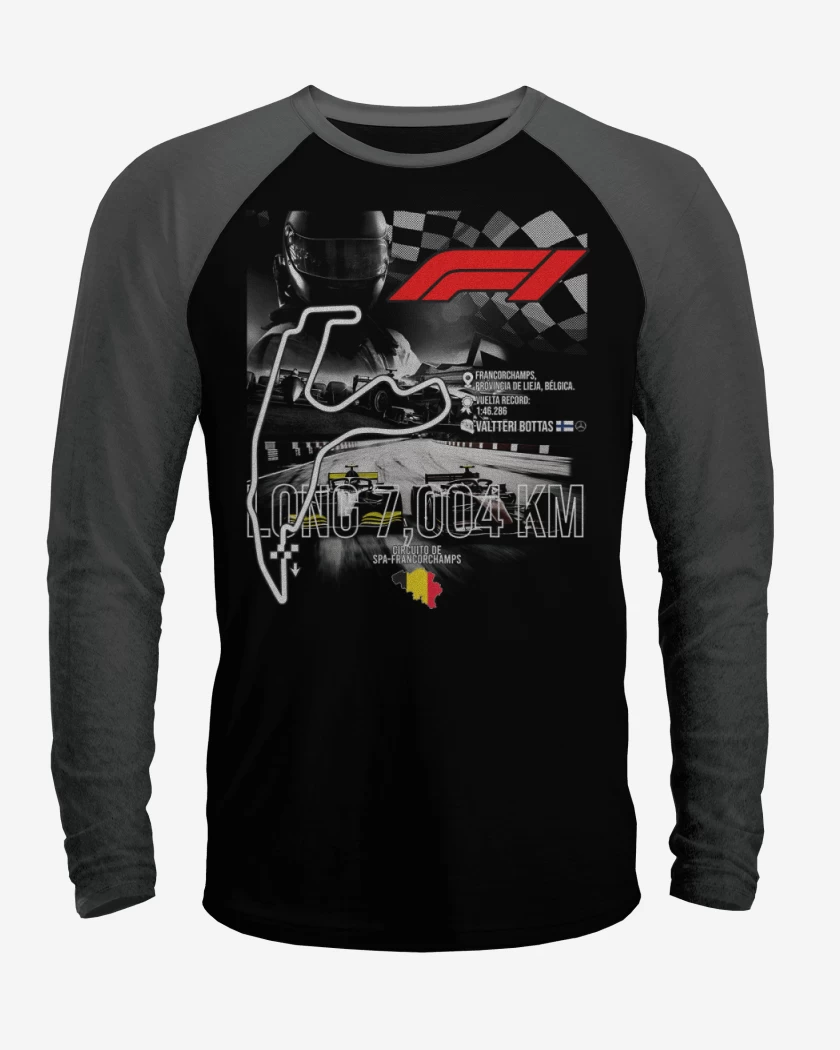 Polera Raglan F1 Circuito de Spa-Francorchamps