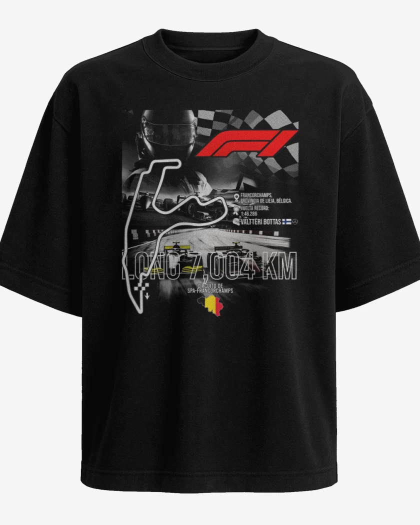 Polera Oversize F1 Circuito de Spa-Francorchamps