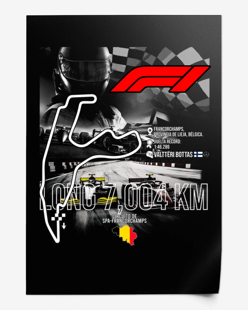 Print F1 Circuito de Spa-Francorchamps