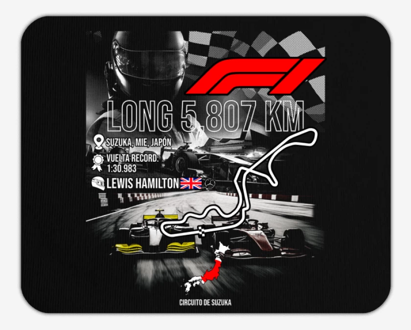 Mousepad F1 Circuito de Suzuka