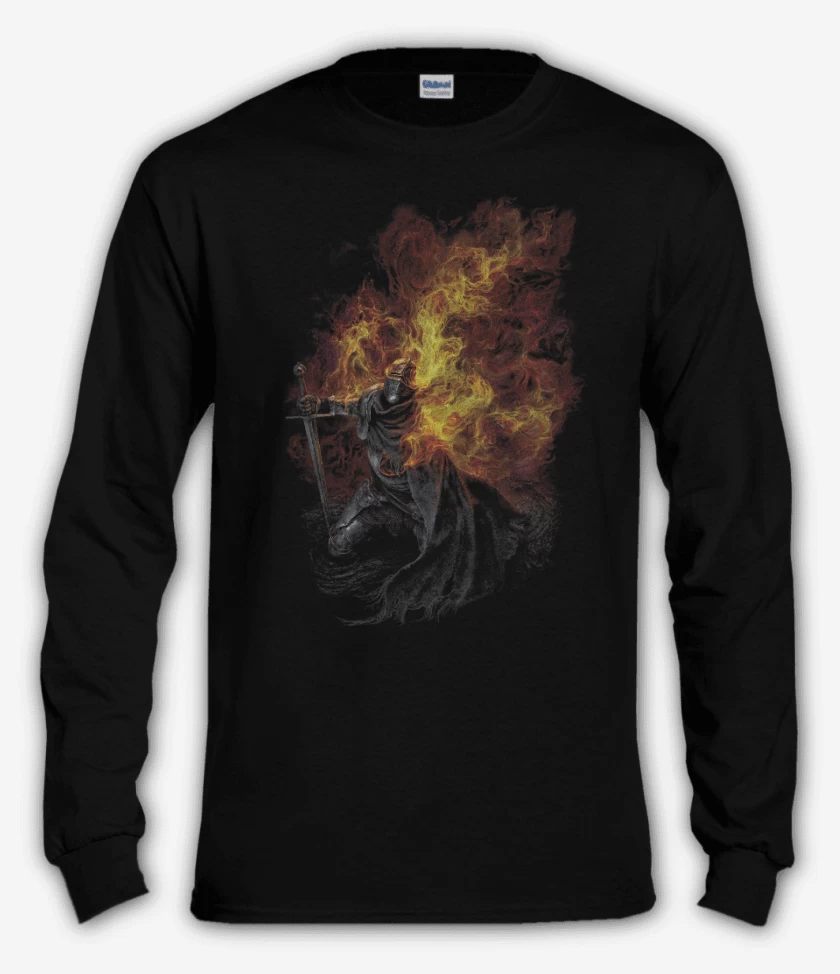Polera manga larga Negro de Vyke - Elden Ring