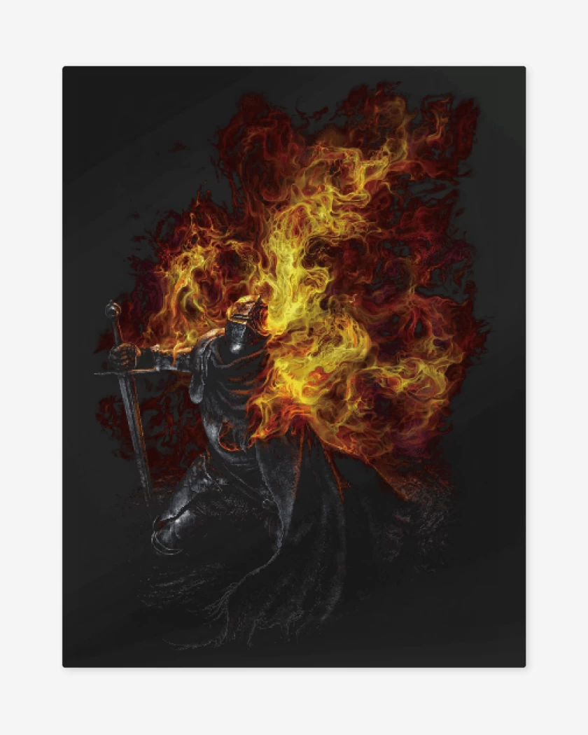 Print metalico Negro de Vyke - Elden Ring