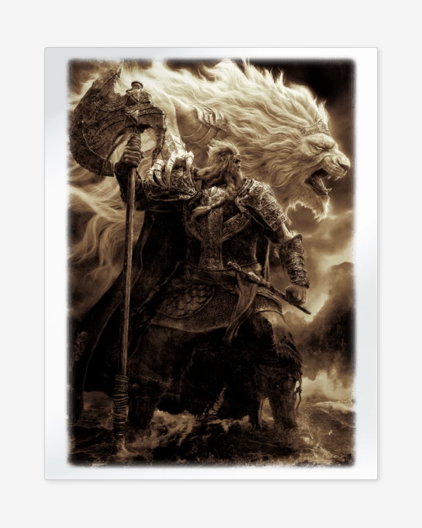 Print metalico Godfrey The First Elden Lord 2