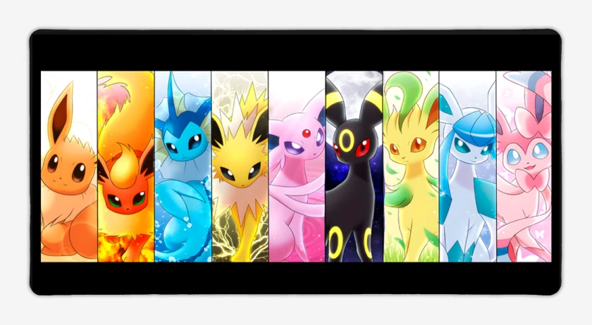 Mouse pad Gamer Negro de Evees Evolutions
