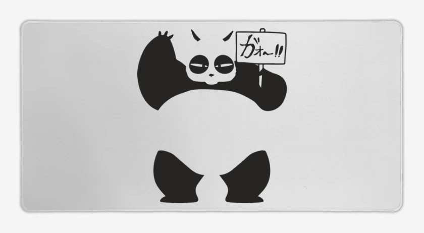 Mouse pad Gamer Blanco de Panda