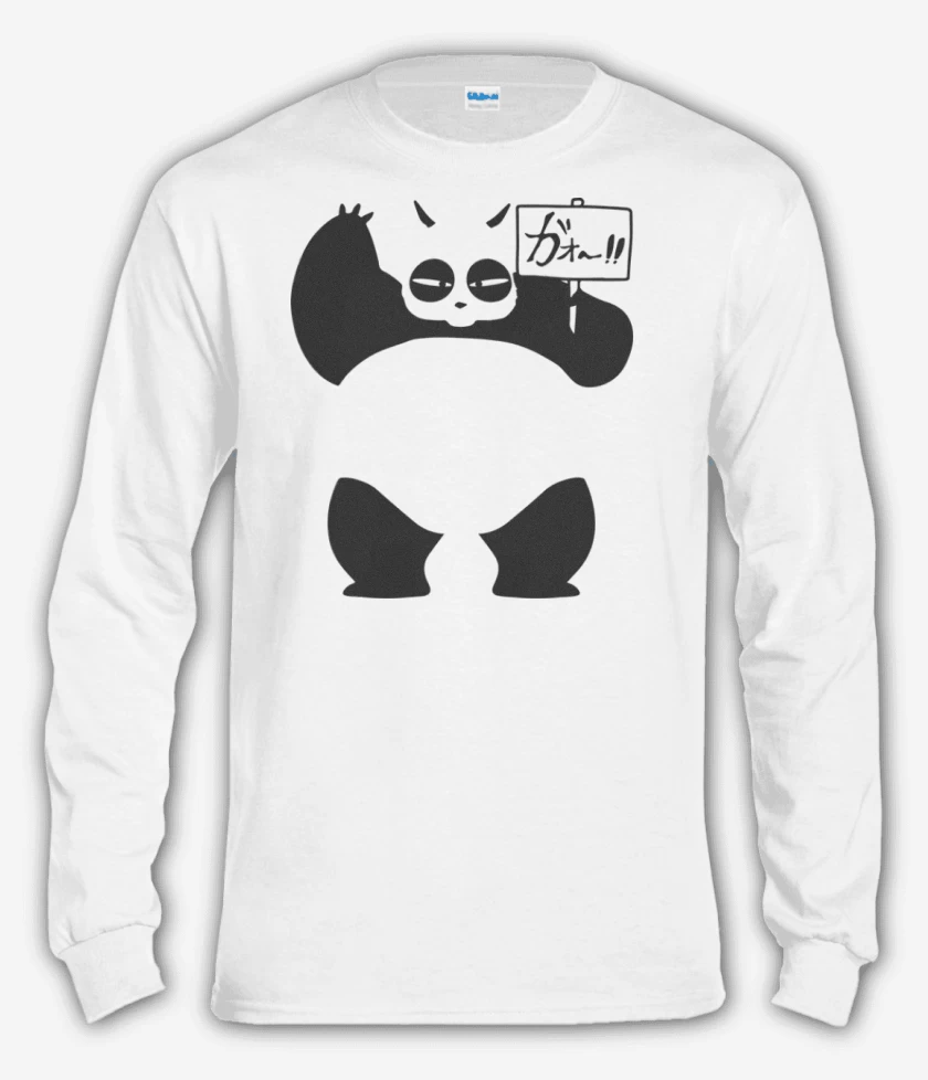 Polera manga larga Blanco de Panda