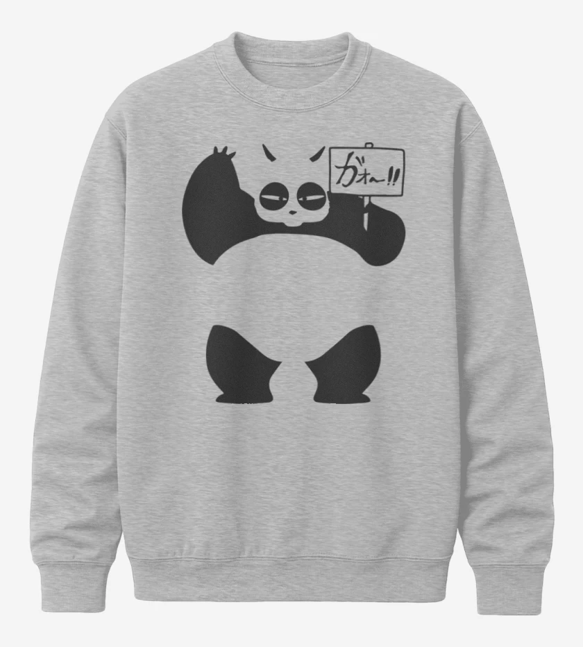Poleron polo Gris Melange de Panda