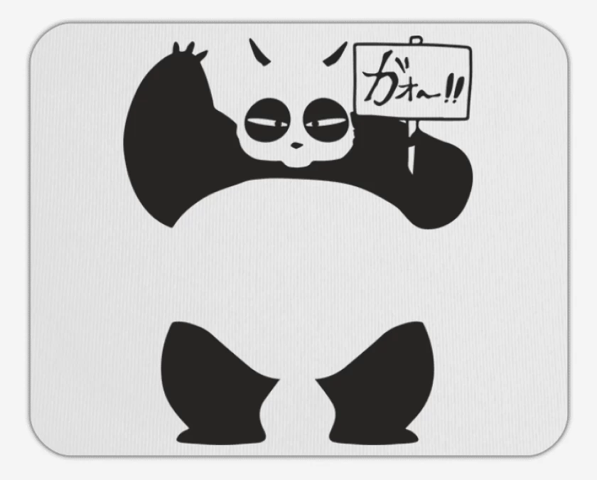 Mousepad Blanco de Panda