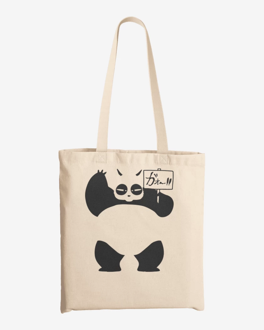 Totebag Blanco de Panda