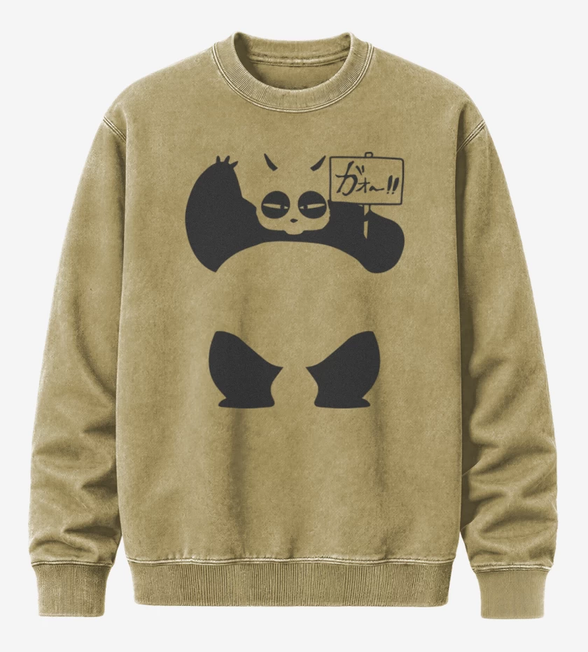 Poleron Polo Acid Wash Beige de Panda