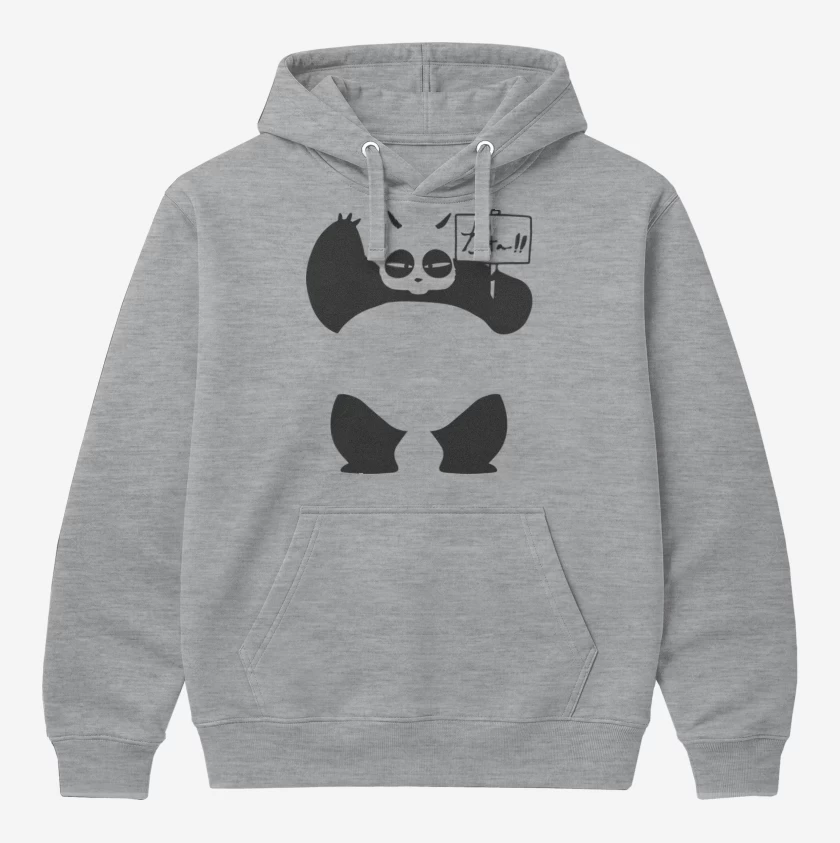 Polerón Canguro Gris Melange de Panda