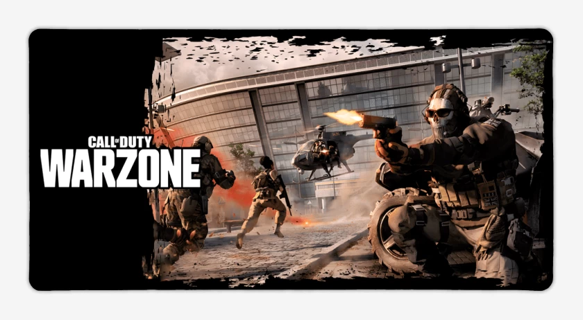 Mouse pad Gamer Negro de Warzone