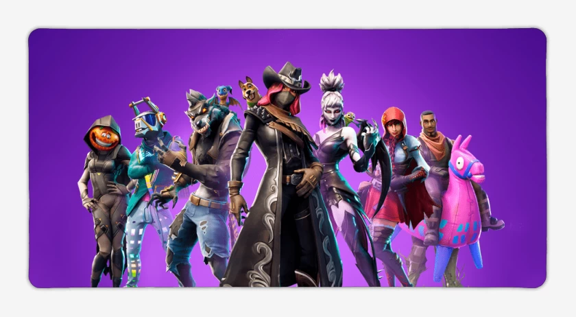 Mouse pad Gamer Negro de Fornite