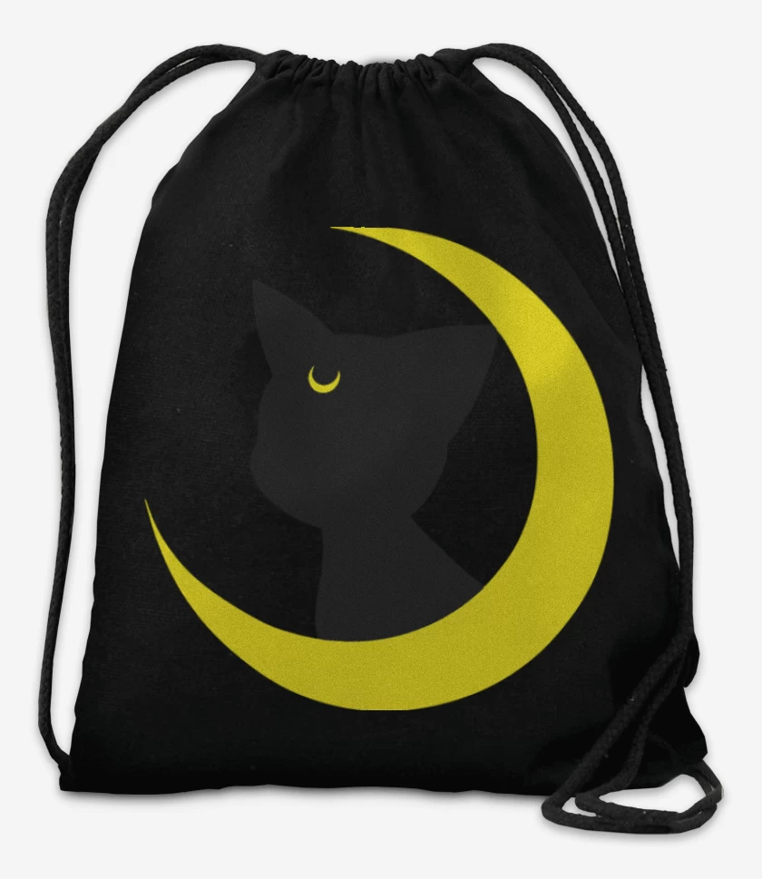 Mochila Negro de Luna gato