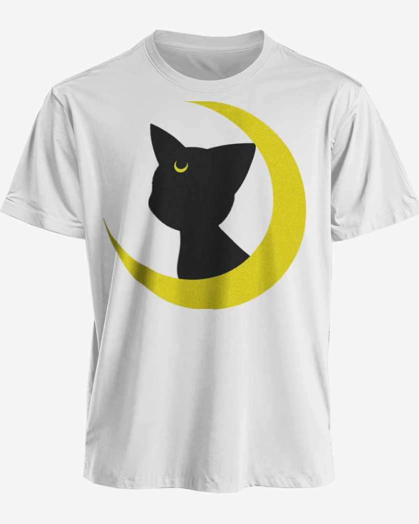Polera premium Blanco de Luna gato