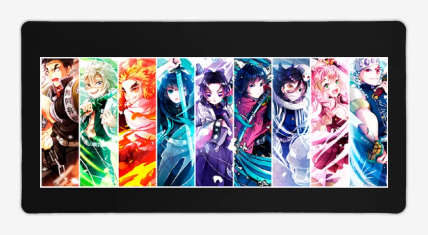 Mouse pad Gamer Negro de Los pilares