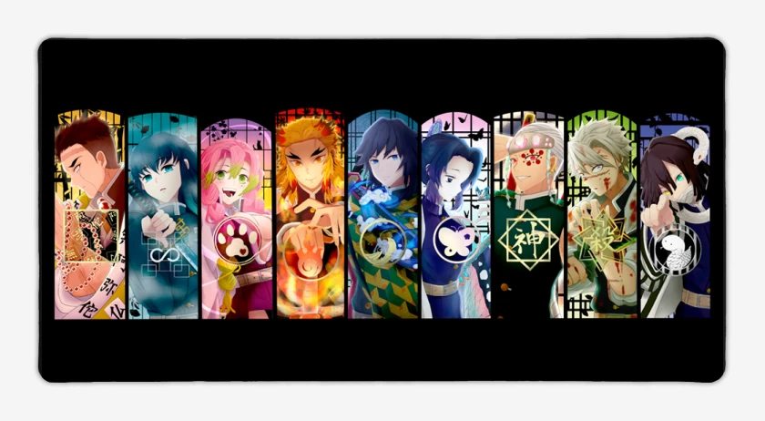Mouse pad Gamer Negro de Pilares