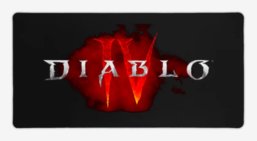 Mouse pad Gamer Negro de Diablo 4