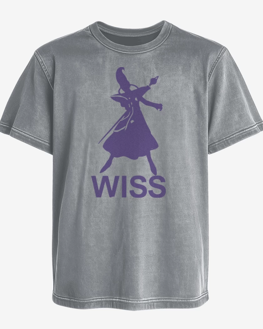 Polera desgastada Gris Melange de Wiss