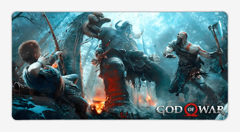 Mouse pad Gamer Kratos y el chaval