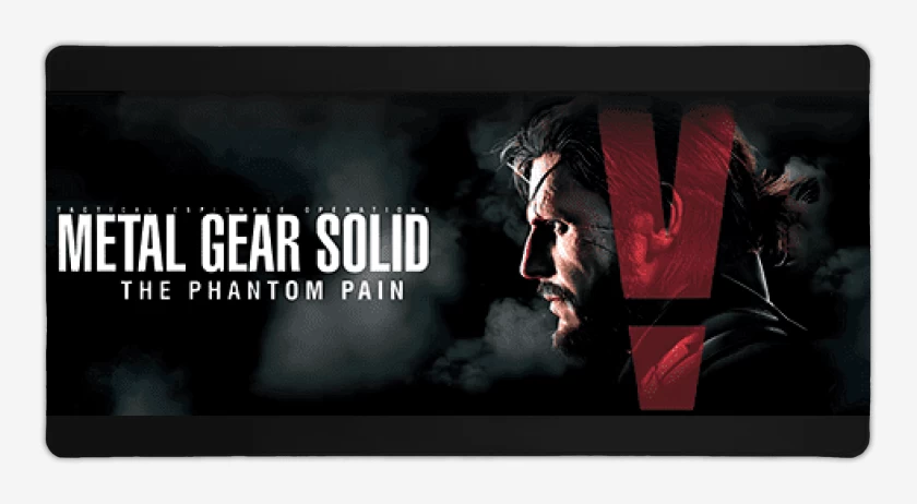 Mouse pad Gamer Negro de Metal Gear 5