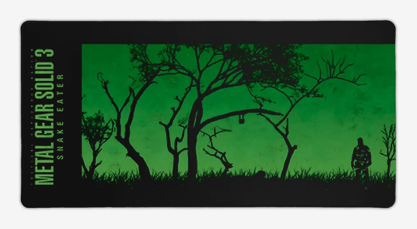 Mouse pad Gamer Negro de Snake eater