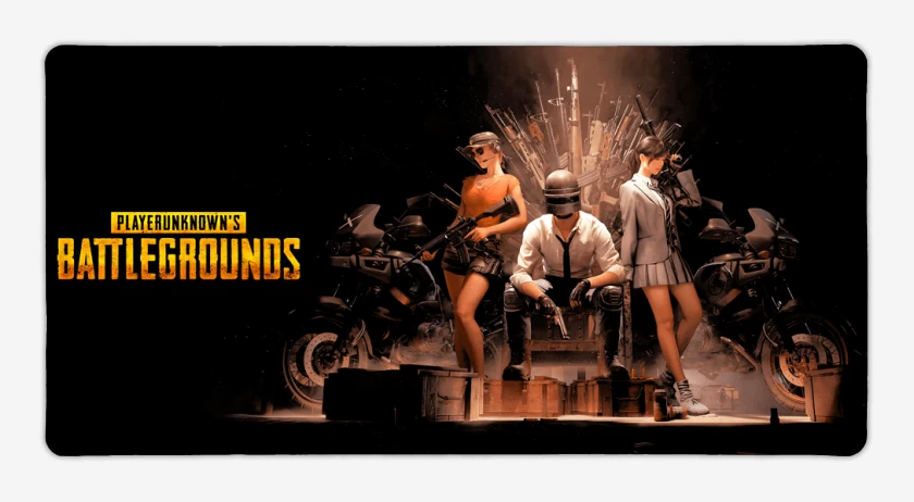 Mouse pad Gamer Negro de Pubg 