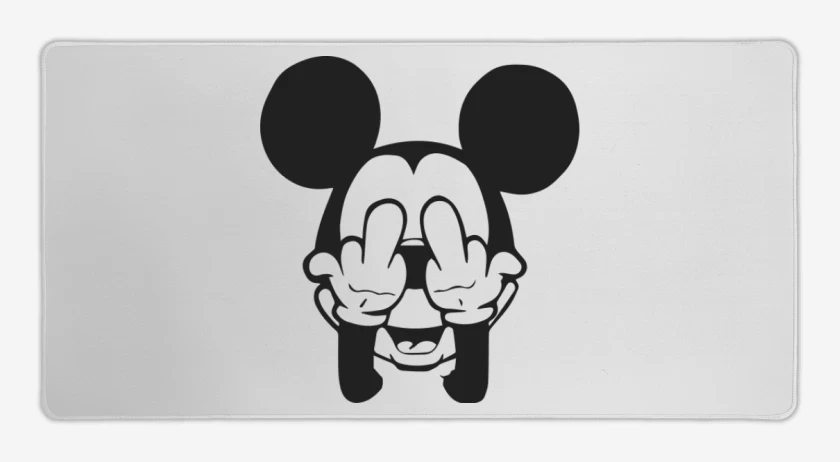 Mouse pad Gamer Blanco de Mickey