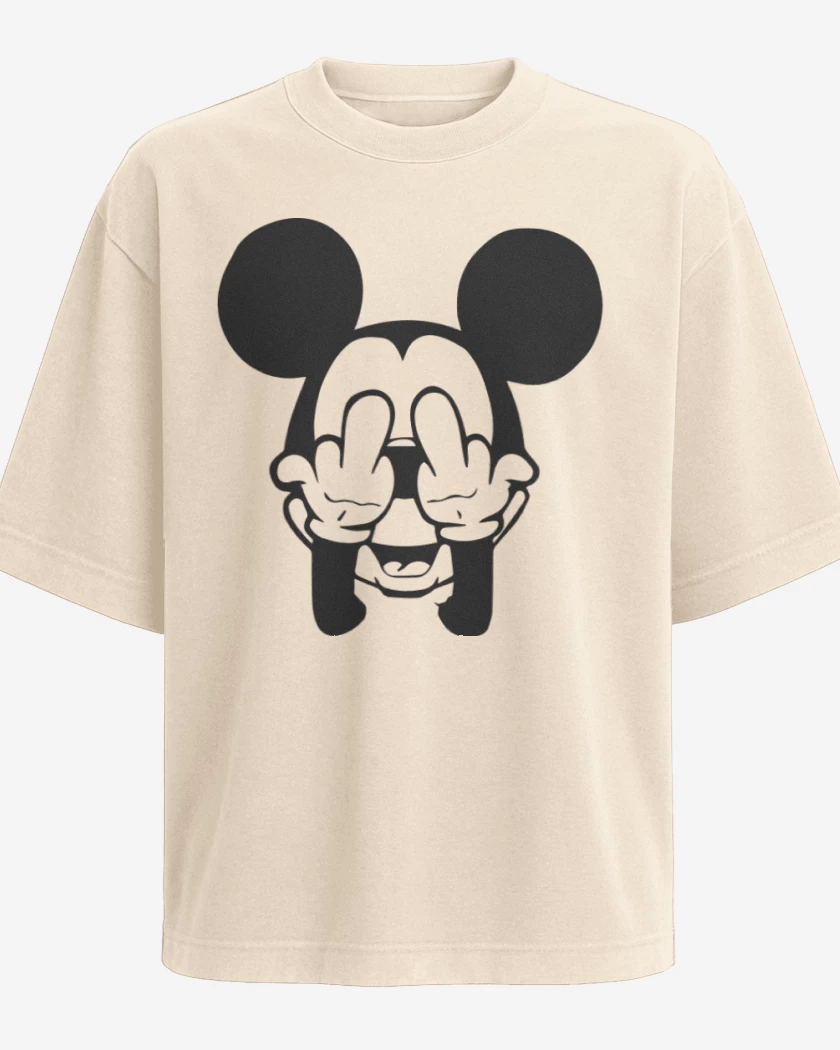 Polera Oversize Beige de Mickey