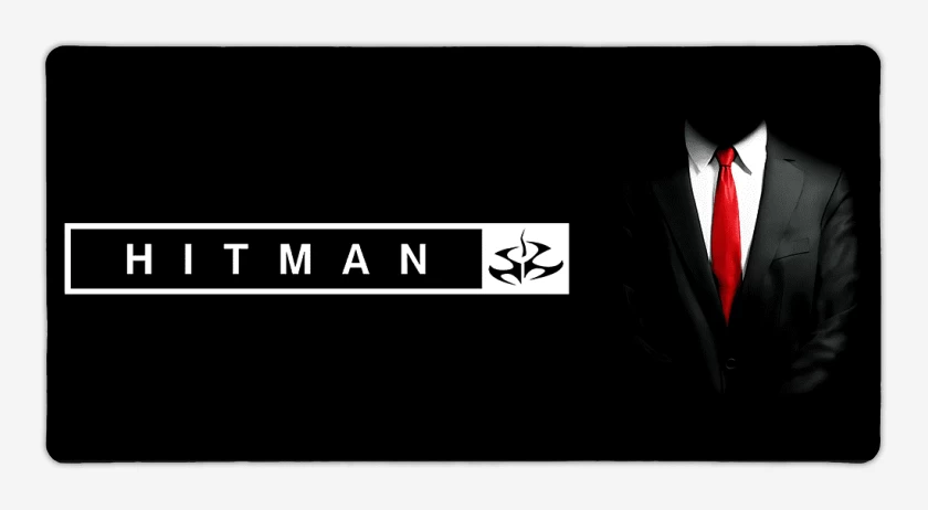 Mouse pad Gamer Negro de Hitman