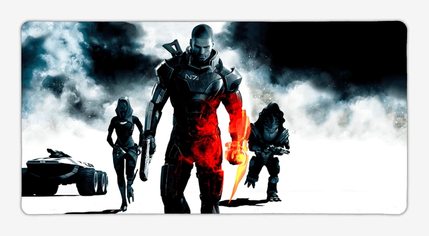 Mouse pad Gamer Negro de Mass Effect
