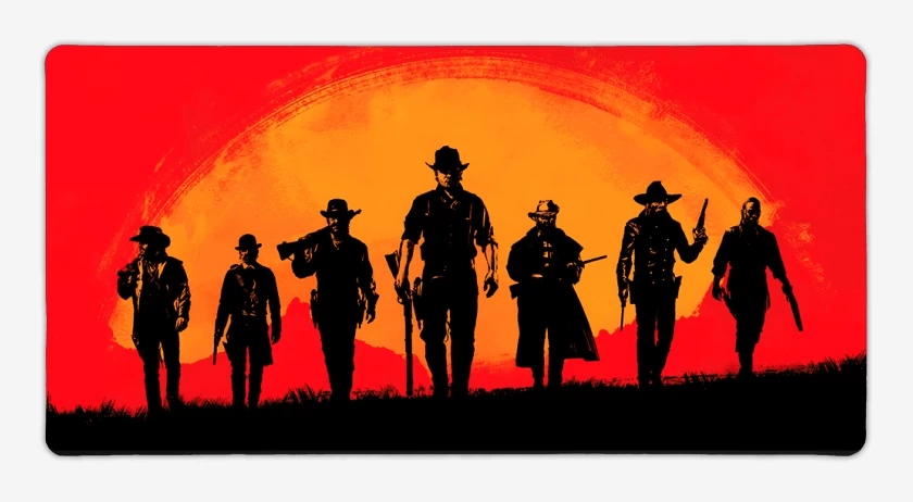 Mouse pad Gamer Red dead