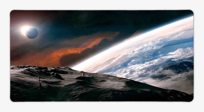 Mouse pad Gamer Negro de Space