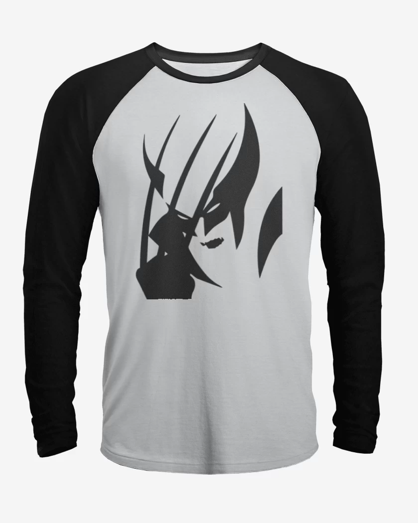 Polera Raglan Blanco / Negro de Wolverine