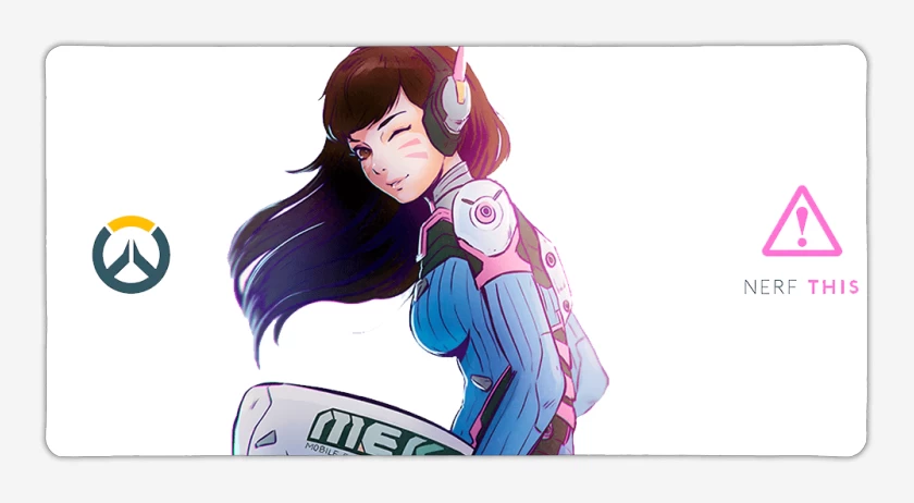 Mouse pad Gamer dva nerf