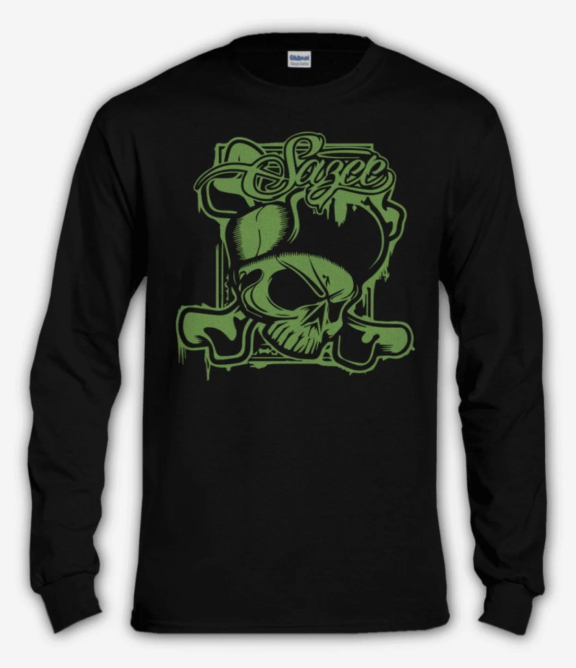 Polera manga larga Skull and bones