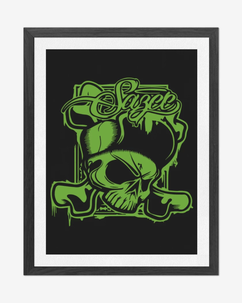 Cuadro decorativo Negro de Skull and bones