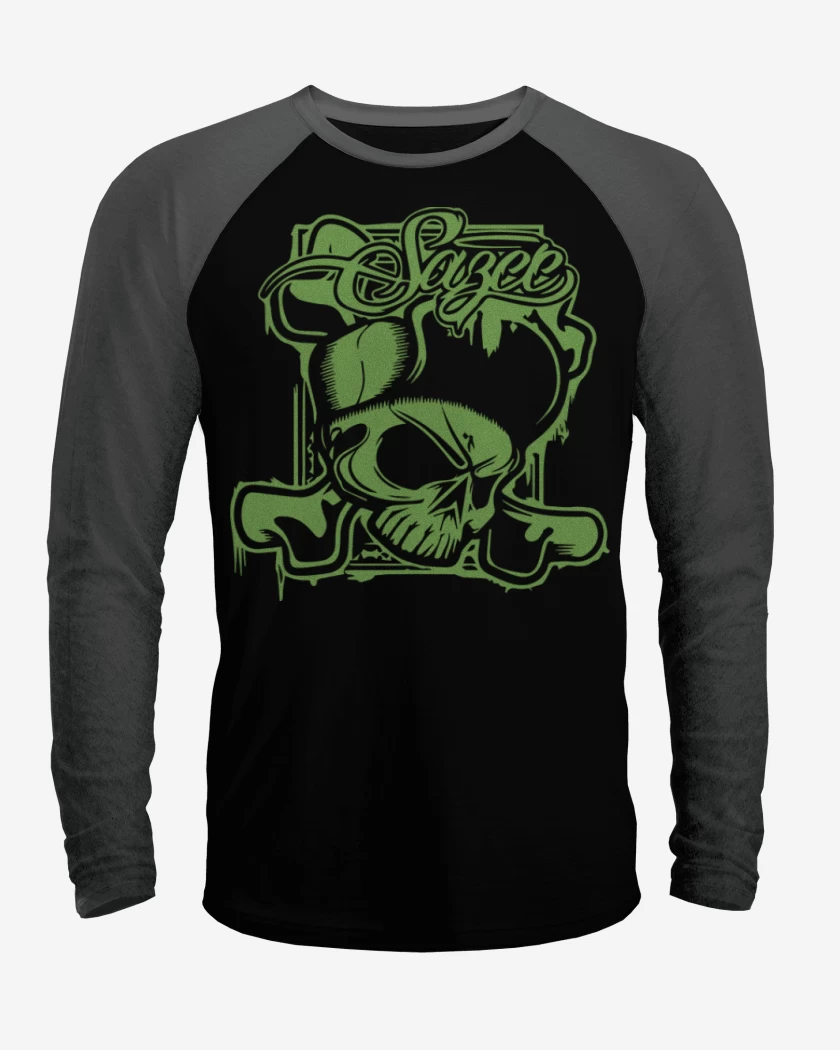 Polera Raglan Skull and bones