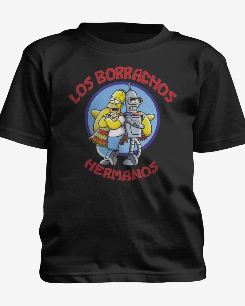 Polera de niño Negro de Borrachos Hermanos