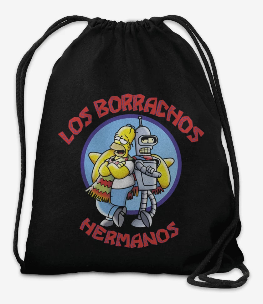 Mochila Negro de Borrachos Hermanos