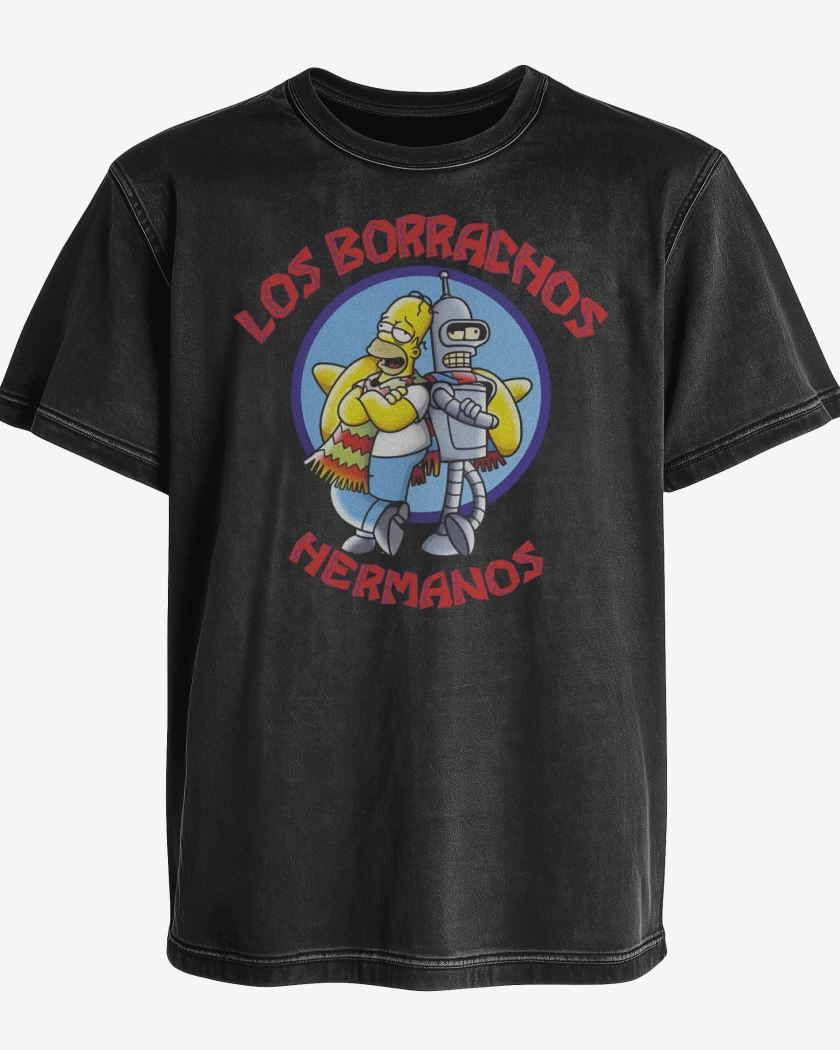 Polera desgastada Borrachos Hermanos