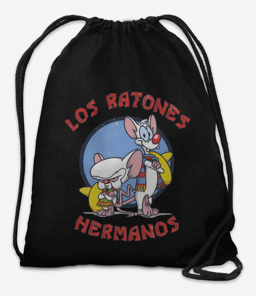 Mochila Negro de Ratones Hermanos