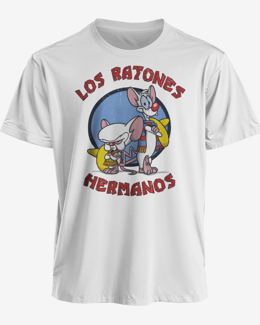 Polera premium Blanco de Ratones Hermanos