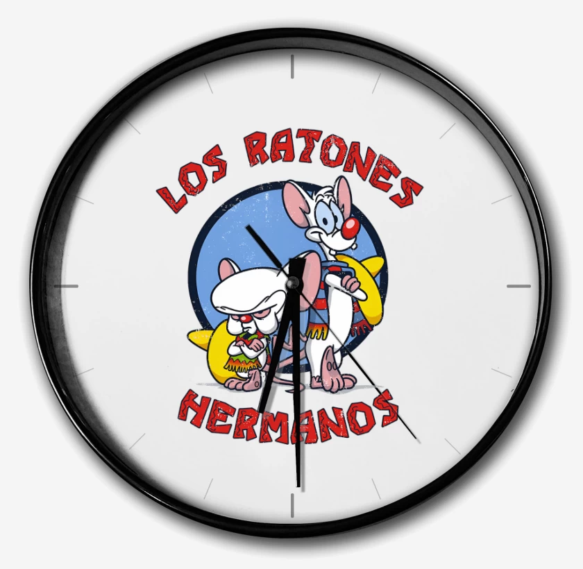 Reloj Blanco de Ratones Hermanos